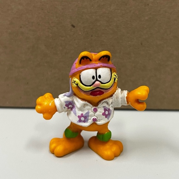 Vintage 1978 - 1981 Garfield McDonalds Happy Meal Mini Figure or Cake Topper - Picture 1 of 5